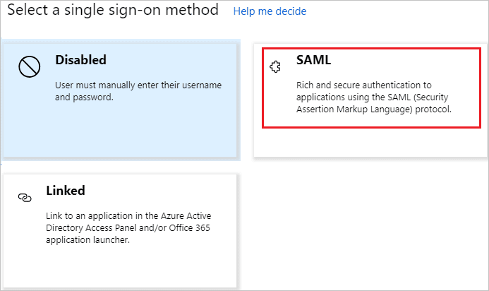 Single sign-on select mode