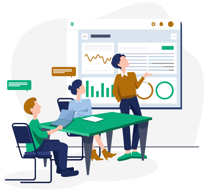 Business intelligence illustratie